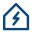 icone maison avec electricte